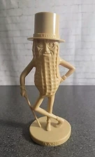 Planters Peanut Mr Peanut Plastic Advertising Bank Tan  8.5" 1950's -1970's