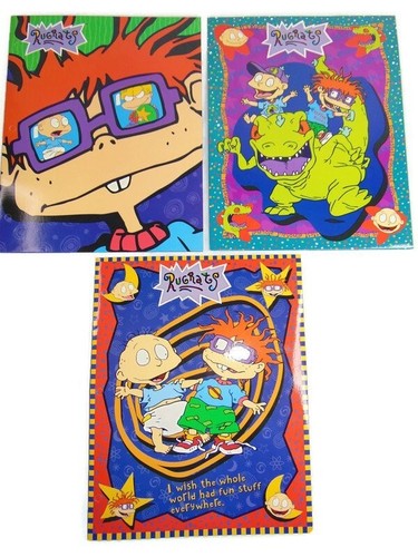 NEW Vintage 1999 Nickelodeon Rugrats 3-Hole Folder Stuart Hall Viacom LOT - Picture 6 of 10