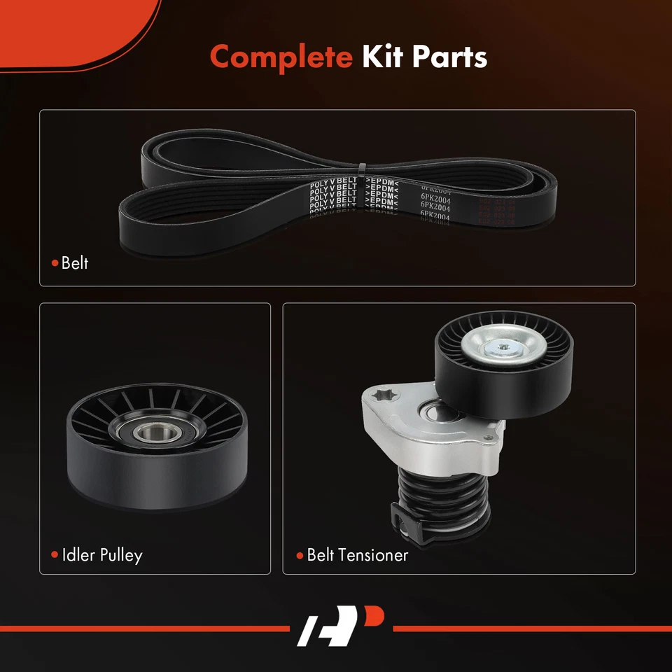 A-Premium 3xSerpentine Belt Drive Component Kit for Mercedes-Benz C230 2003-2005 - Image 3 of 4