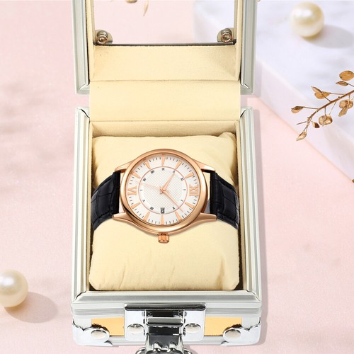 Scatola Regalo Orologio Singolo Porta Orologio Scatola Orologio Singolo Organizzatore Orologio - Foto 9 di 12