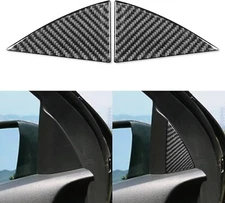 Real Carbon Fiber Door Inner Window A Pillar Cover Fits 15-22 Colorado Canyon