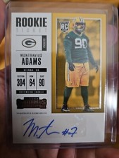 Montravius Adams Rookie 2017 Panini Contenders Rookie Ticket Autographs #222