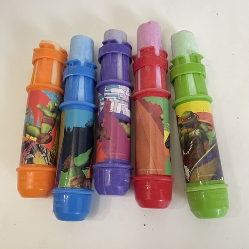 Set Of 5 TMJT Jumbo Sidewalk Chalk Holders Kids Teenaged Mutant Ninja Turtles - Picture 2 of 5