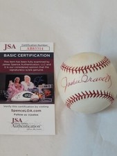 JACKIE BRANDT ST. LOUIS CARDINALS signed Autographed Baseball JSA COA