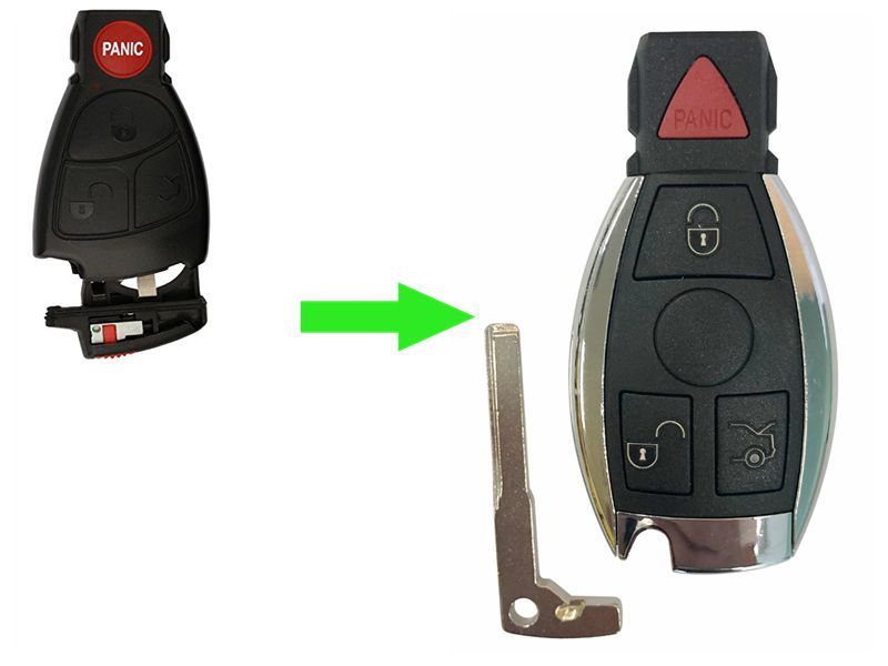REPLACEMENT REMOTE FOR MERCEDES BENZ IYZ3312 KEYLESS ENTRY CAR - Foto 9