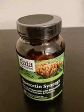 Gaia Herbs Quercetin Synergy, Tumeric & Lemon fruit Extract 50 Vegan Capsules