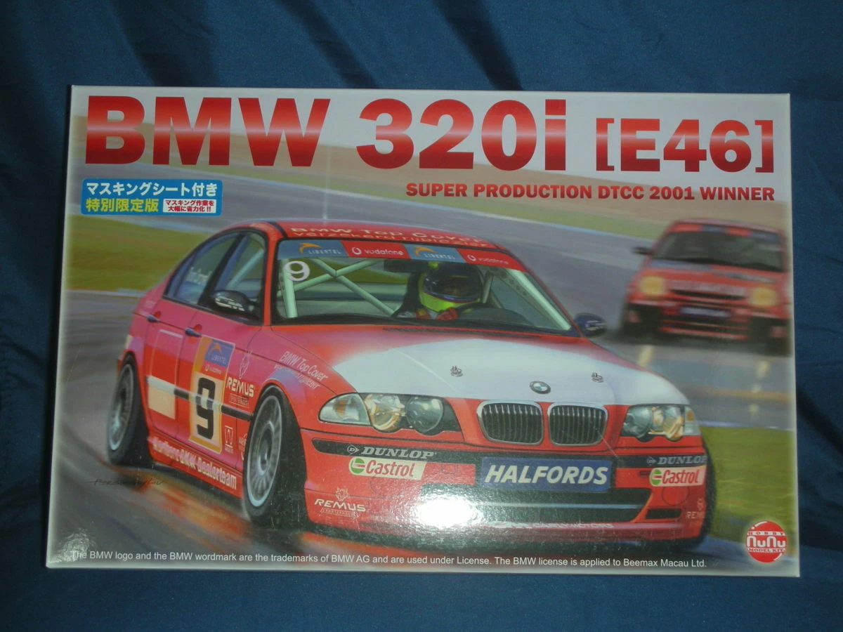 NuNu BMW 320i E46 Super Production DTCC 2001 Winner 1/24 Model Kit #18362 eBay NuNu 24 レーシングシリーズ BMW 320i E46 DTCC ツーリングカーレース 2001 ウィナー マスキングシート付き プラモデル