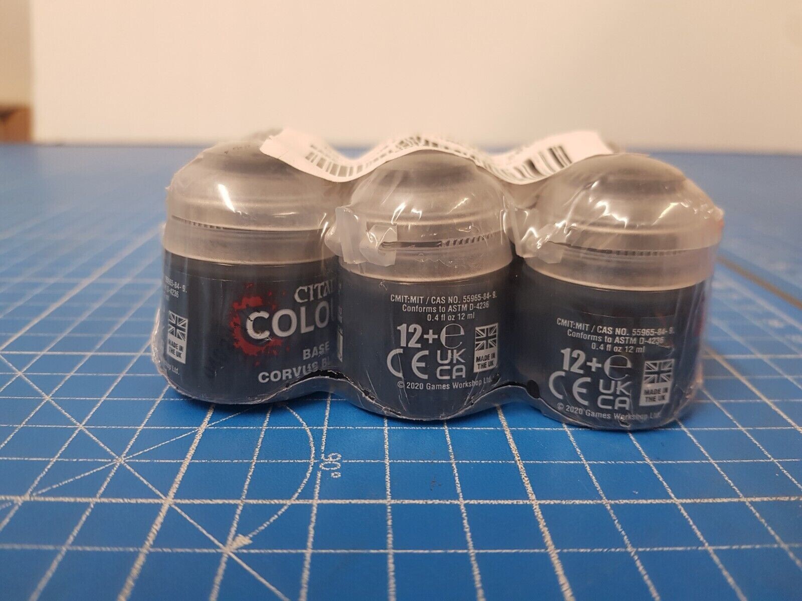 Citadel Base Corvus Black - Colore Acrilico Per Miniature 12ml