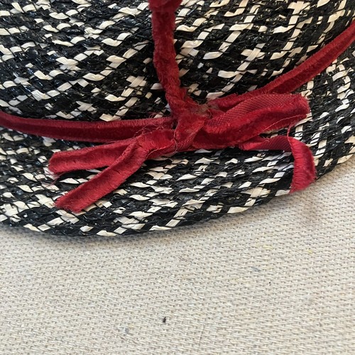 Vintage 40s 50s Valerie Modes Hat Rockabilly Carshow Costume Department Flower - Picture 8 of 10