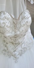 Davids bridal wedding dress size 14 brand new tried on once