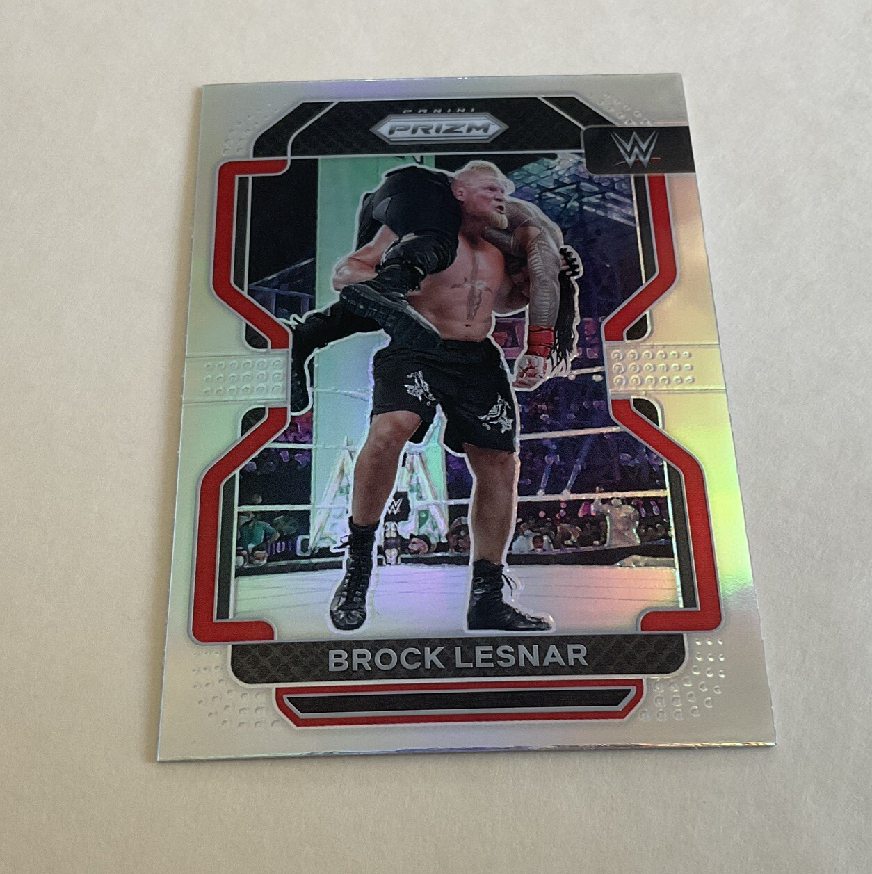 Brock Lesnar 2022 WWE Panini Silver Prizm Insert #135 NR MT Smack Down