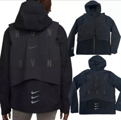 Nike Storm-FIT Run Division Womens Full-Zip Hooded Jacket Sz XL DV1247-010 NEW