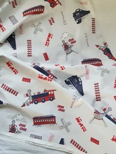 Trains Children's Fabric | 100% Cotton Fabric | Wide Width 240cm
