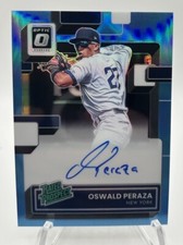 2022 Optic - Rated Prospect Signatures Blue Prizm #RPS-OP Oswald Peraza /25 