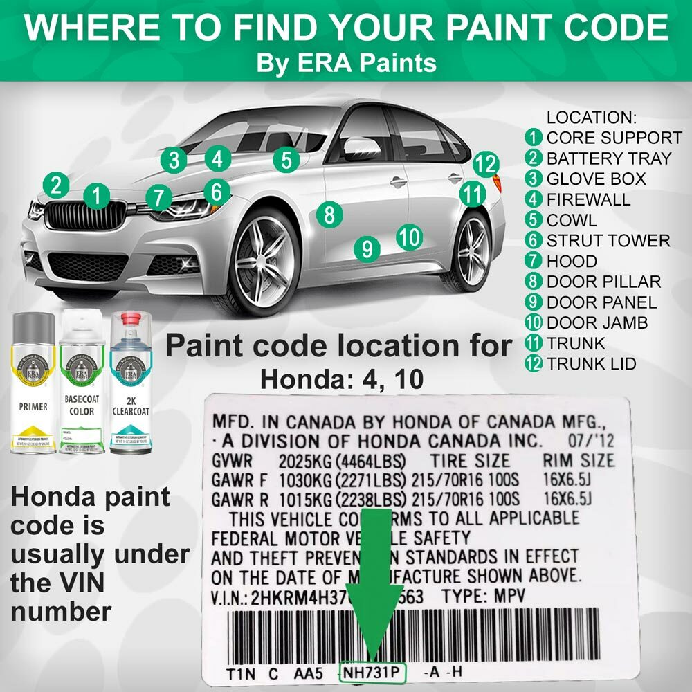 ☆k.honda-dec.25_paint☆ Amazon.com: ColorRite 660/15Z Metallic Spark Black Touch-Up