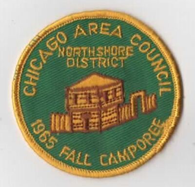 1965 Fall Camporee Chicago Area Council North Shore District YLW Bdr. [YA2007]