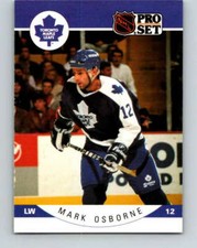 1990-91 Pro Set #287 Mark Osborne NM Near Mint Maple Leafs