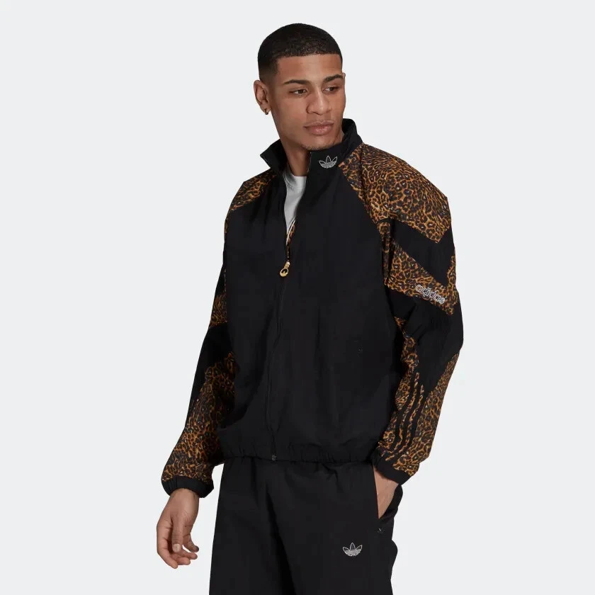 Adidas SPORT ANIMAL PRINT SHARK WOVEN TRACK JACKET H06733 Size XS