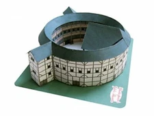 Shakespeare's Old Globe Theatre - Southwark, London, England - Paper Model