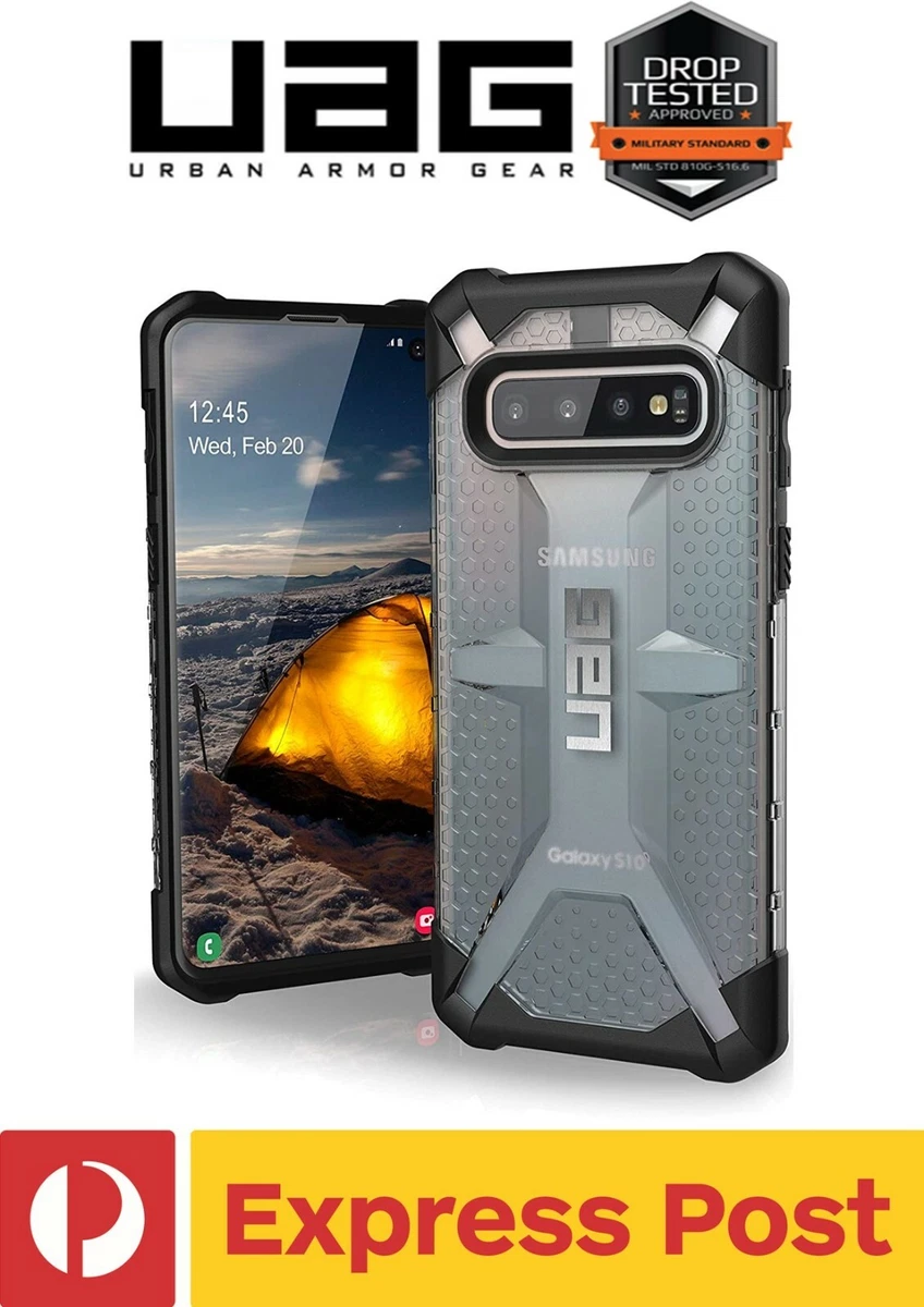 Samsung Galaxy S10 ShockProof Transparent Rugged Armor Shell Case UAG Plasma