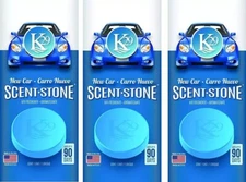 3x New Car Scent Stones K29 Keystone Long Lasting Air Freshener Odor Eliminator