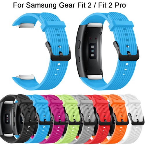 Correa de correa de reloj deportivo de silicona para Samsung Gear Fit 2 Gear Fit 2 Pro - Imagen 1 de 20