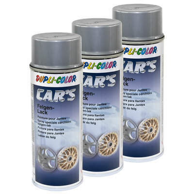 Felgenlack silber 3x 400 ml Felgenspray Lack Spray Dupli Color 358919 Cars Felge