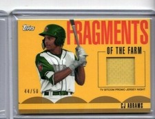 2020 Pro Debut Fragments of the Farm Relic Green #FF-ON CJ Abrams 44/50 Padres
