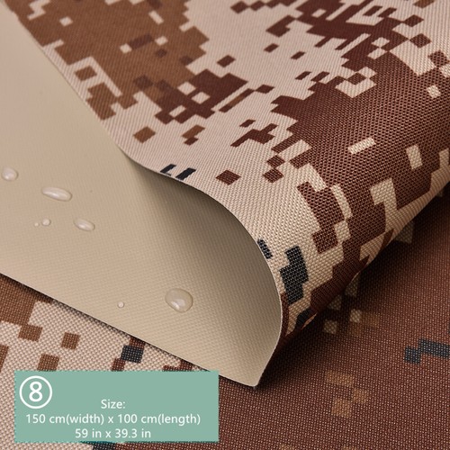 Oxford Fabric Waterproof Camouflage Camp 600D Solid for Outdoor Wigwam Backpack - Picture 14 of 16