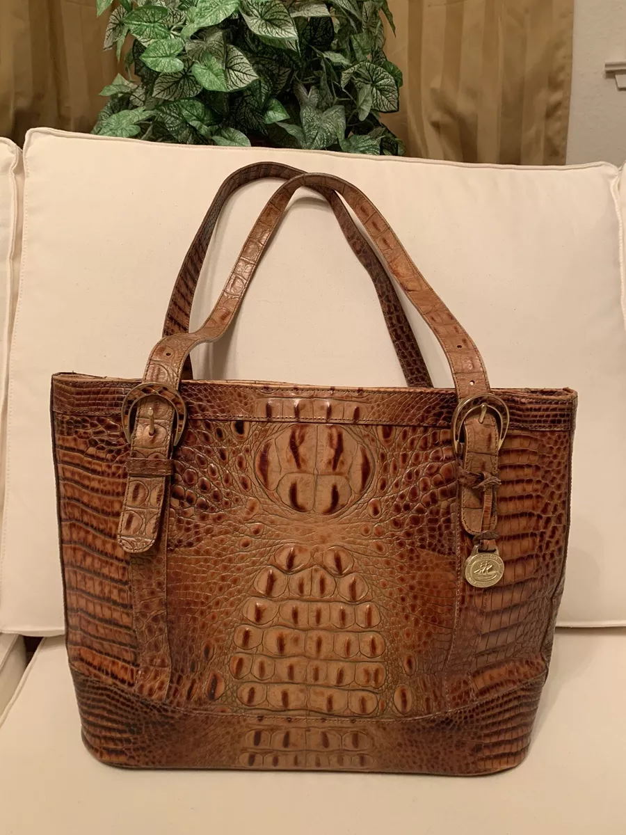 Brahmin Toasted Almond Handcrafted Italian Leather Fairhaven Mass