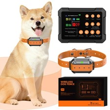 3-in-1 Wireless Dog Fence System for 3 Dogs with Remote Training Collar  For...