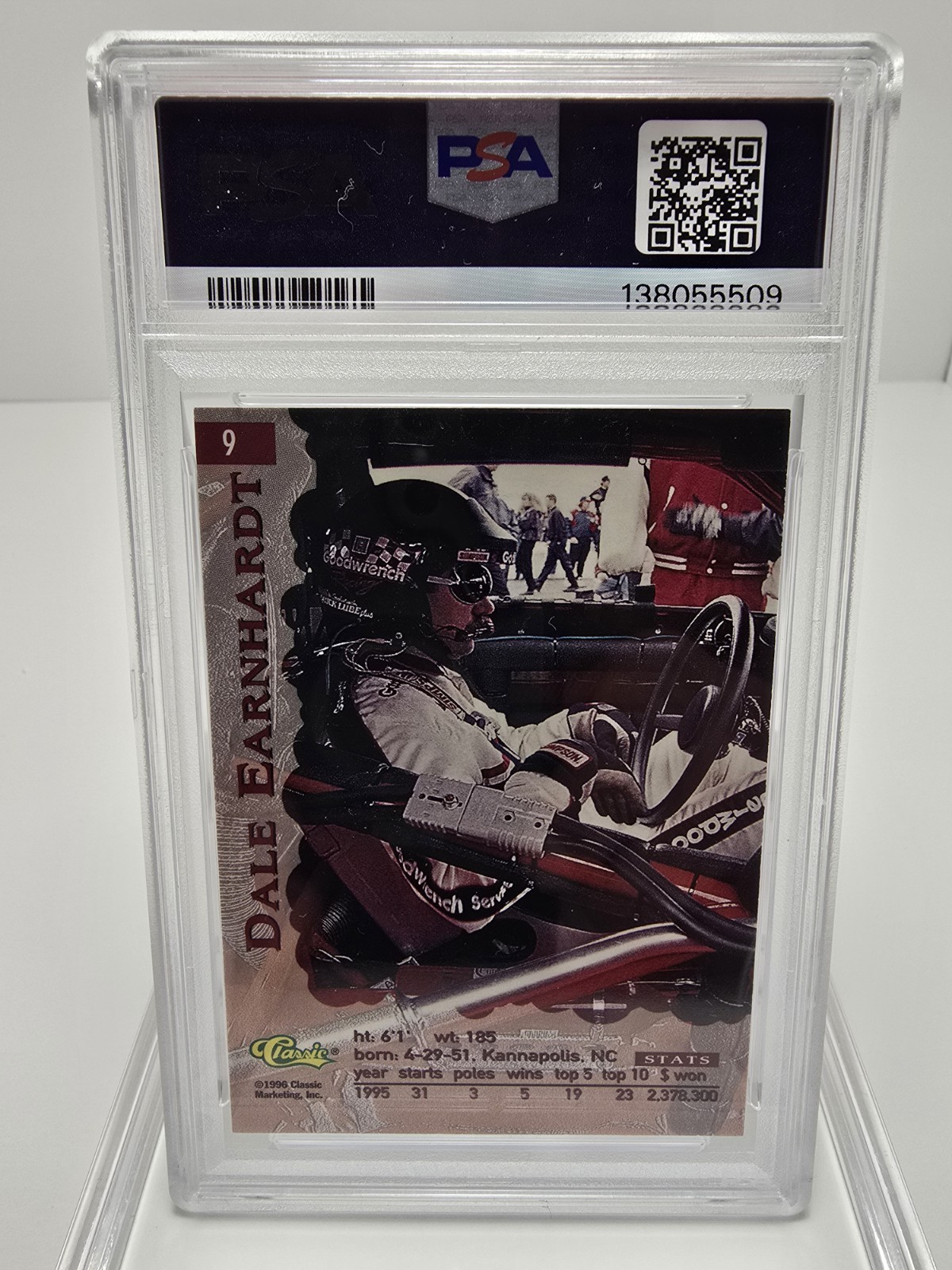 1996 Classic Assets DALE EARNHARDT Sr AUTOGRAPHED PSA Certified 🔥 🔥  view 2