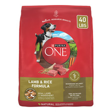 Purina ONE Lamb  Rice Formula Dry Dog Food, 40 lbs.