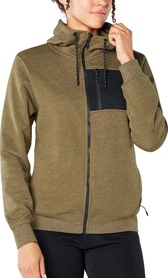Dakine Ashton Sudadera con Capucha Tecnología Cremallera Completa, Unisex Pequeña, Brezo Oliva Oscuro Nueva Foto 3 de 4