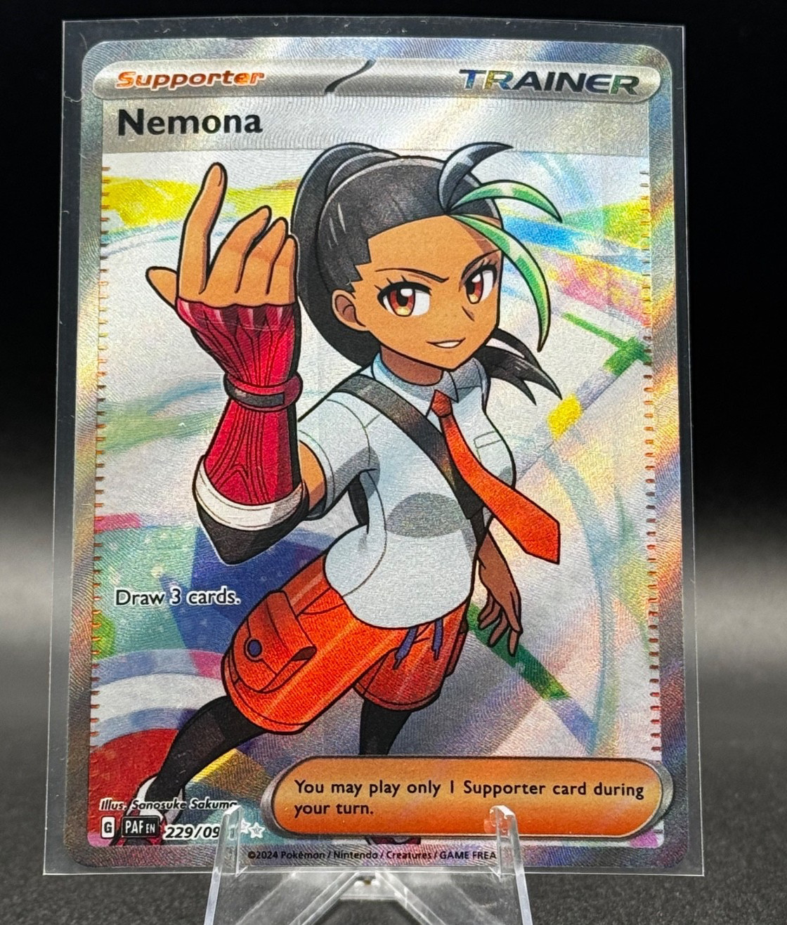 Nemona 229/091 SV: Paldean Fates Holo Pokemon TCG