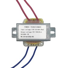 12V/10W AC/AC Power Transformer Input 110V SinglePhase Step Down Converter