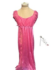 Vintage Jill Andrea lingerie nightgown Lace Slip Dress pink Small