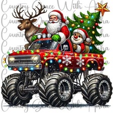 Sublimation Print Christmas Santa Truck Ready Press Paper Ink Heat Transfer