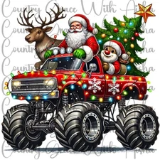 Sublimation Print Christmas Santa Truck Ready Press Paper Ink Heat Transfer