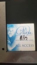 OLIVIA NEWTON JOHN - ORIGINAL INDIANAPOLIS CONCERT TOUR CLOTH BACKSTAGE PASS