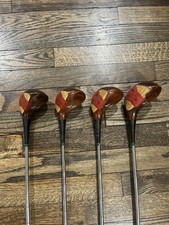 Vintage Golf Clubs Ben Hogan BH Laminate 1, 3, 4 And 5 Woods " Free Shipping