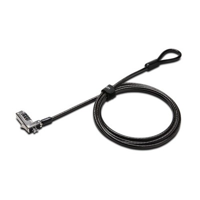 Kensington Slim Combination T-Bar Standard Lock Slot Cable T-Bar, Silver