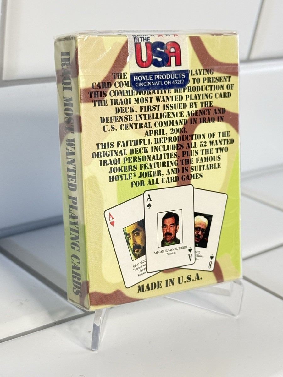 2003 Iraqi Most Wanted Playing Cards Military Iraq Saddam Liberty