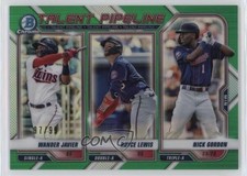 2021 Bowman Talent Pipeline Green Refractor 97/99 Nick Gordon Royce Lewis 0au4