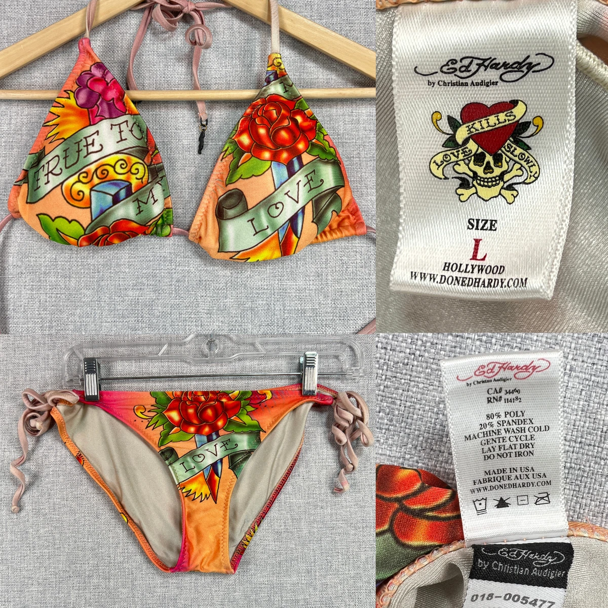 Ed Hardy Bikini Swimwear for Women for sale | eBay