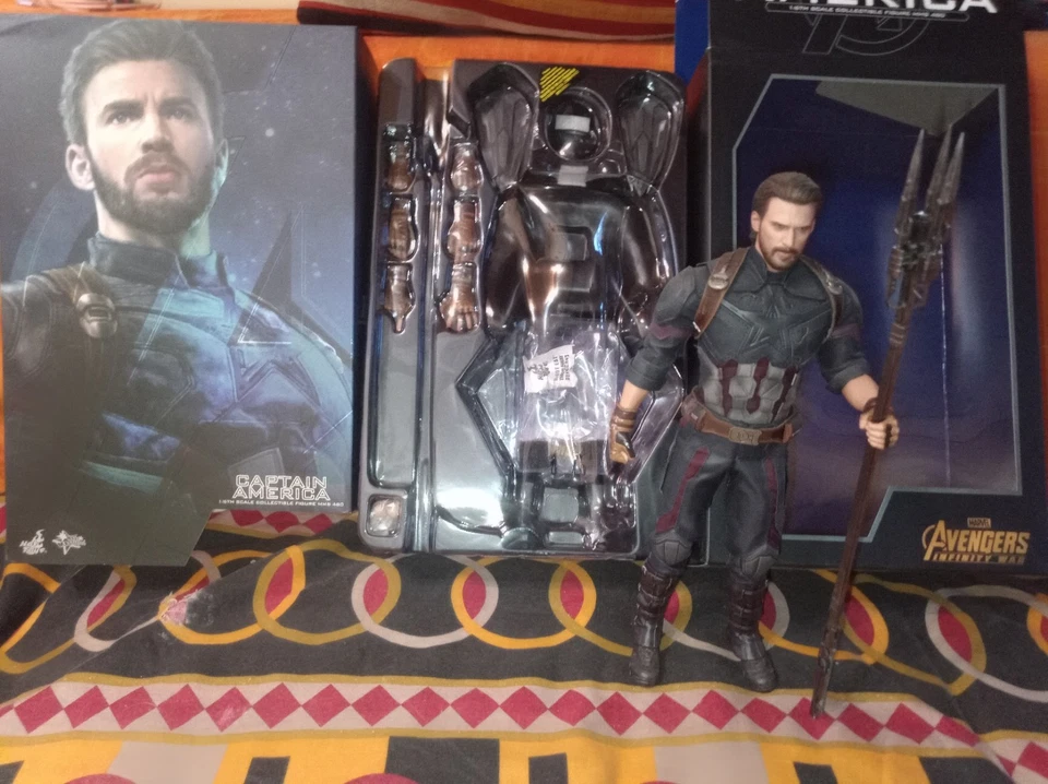 Hot Toys Captain America Infinity War 1/6 MMS481  CHRIS EVANS - Immagine 4 di 4