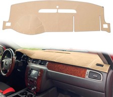 Dashboard Cover Dash Mat Fit for 2007-2014 Tahoe Suburban, 2007-13 -Beige