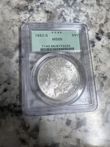 1882-S Morgan Silver Dollar $1 PCGS MS65 OGH with PCGS Certified Seller