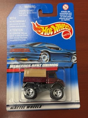 2000 Hot Wheels #133 Virtual Collection MERCEDES-BENZ UNIMOG Maroon A105
