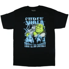 DreamWorks Shrek T-Shirt Men's That'll Do Donkey Graphic Print Crewneck Tee